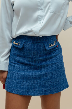 skirt-with-double-gold-chain-blue